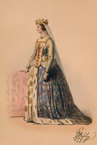 Gast im Kostüm für Königin Victorias Kostümball, 12. Mai 1842, 1843 von John Richard Coke Smyth