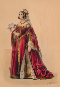 Gast im Kostüm für Queen Victorias Bal Costumé, 12. Mai 1842, 1843 von John Richard Coke Smyth