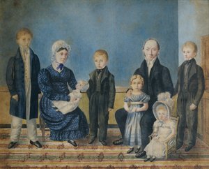 Porträt einer Familie von John Ritto Penniman