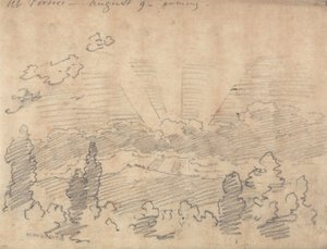 In Portici, Abend, 9. August von John Robert Cozens