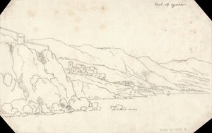 Östlich von Genua von John Robert Cozens