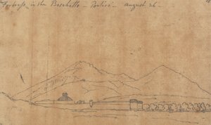 Festung im Boschetto, Portici, 26. August von John Robert Cozens