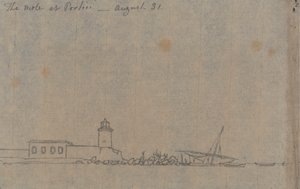 Der Mole in Portici, 31. August von John Robert Cozens