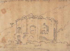 Der Tempel der Venus an der Bucht von Baia, 2. Dezember von John Robert Cozens