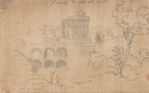Der Tempel der Sibylle in Tivoli von John Robert Cozens