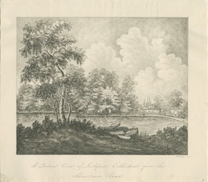 Lichfield Kathedrale - West Südwest Ansicht (fern) von John Robert Fernyhough
