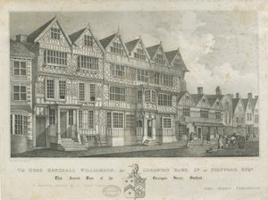 Stafford - Altes "High House": Lithographie, undatiert [19. Jahrhundert]