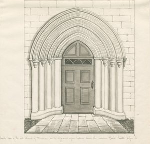 Uttoxeter Kirche - Südportal von John Robert Fernyhough