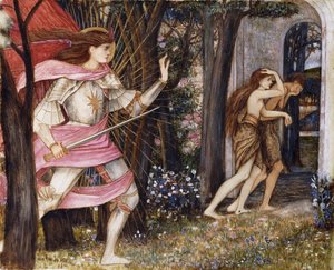 Die Vertreibung aus dem Garten Eden, ca. 1877 von John Roddam Spencer Stanhope