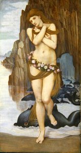 Venus, die aus dem Meer steigt, frühe 1870er Jahre von John Roddam Spencer Stanhope