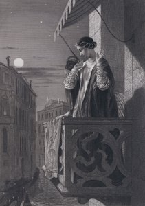Alvisi Sanuto und die Tochter des Botschafters (Stich) von John Rogers (after) Herbert
