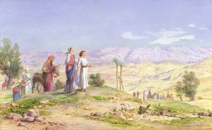 Die Heilige Familie nähert sich Jerusalem von Nazareth, 1878