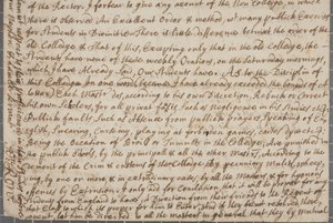 Ein Brief von John Row, einem Studenten in St. Andrews, an seinen Onkel, 1691