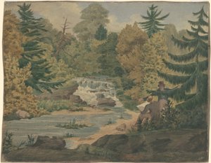 Ansicht der zweiten Wasserfälle am Sawkill River