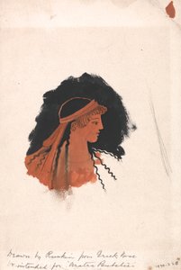 Kopf der Athena, nach einer griechischen Amphore