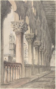 Loggia des Dogenpalastes in Venedig von John Ruskin