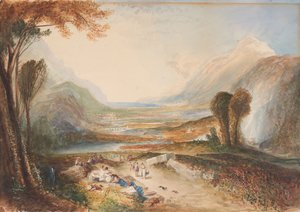 Studie nach der Geschichte von Apoll und Daphne von John Ruskin