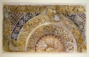 Studie eines Panels am Taufbecken, Pisa