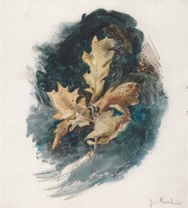 Studie eines Eichenblatts