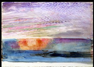 Sonnenuntergang in Herne Hill durch den Rauch von London, 1876 von John Ruskin