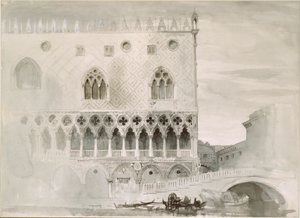 Das Äußere des Dogenpalastes, Venedig, 1852 von John Ruskin