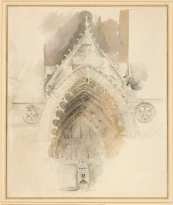 Der nördliche Bogen des Westportals der Kathedrale von Amiens, 17. - 18. Mai oder 23. September 1856 von John Ruskin