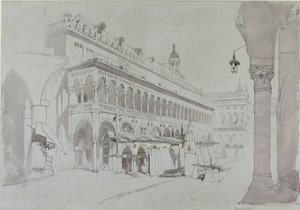 Der Palazzo della Ragione und die Piazza delle Erbe, Padua, Mai 1841 von John Ruskin