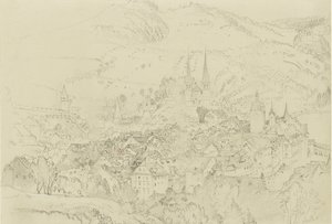 Blick auf Luzern von oben von John Ruskin