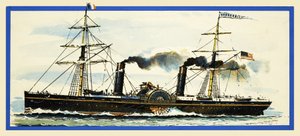 Der amerikanische Raddampfer Vanderbilt