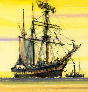 Unidentifiziertes Segelboot