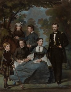 General Grant und seine Familie von John Sartain