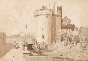Schloss in Alencon von John Sell Cotman