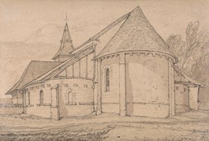 Ostende der Abteikirche St. Paul in Rouen, Normandie von John Sell Cotman