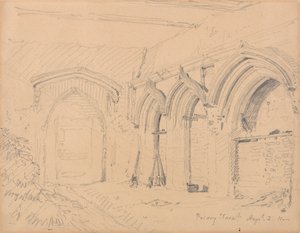 Innenansicht der Ruinen des Yarmouth Priory