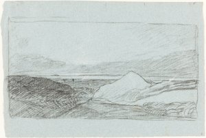 Landschaft mit Hügeln und Wasser
