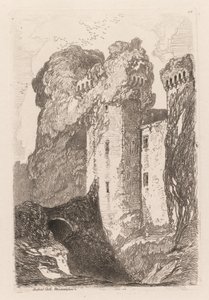 Liber Studiorium: Ragland Castle, Monmouthshire, 1838 von John Sell Cotman