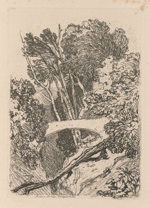 Liber Studiorum: Platte 11: Parsons Bridge, Cardingshire, 1838 von John Sell Cotman