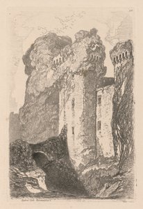 Liber Studiorum: Tafel 24, Ragland Castle, Monmouthshire