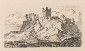 Liber Studiorum: Platte 30, Bambro Castle, Northumberland, 1838