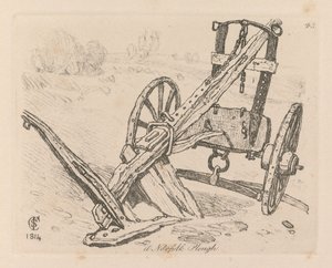 Liber Studiorum: Platte 43, Ein Pflug in Norfolk, 1814
