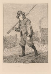 Liber Studiorum: Platte 46, Skizze nach Teniers, 1838 von John Sell Cotman