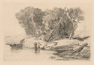 Liber Studiorum: Platte 7, Postwick Grove, Norfolk, 1838