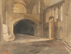 Norwich-Kathedrale: Eingang zur Jesus-Kapelle von John Sell Cotman