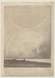 Recto: Ein Effekt des Parhelions, gesehen vom Leuchtturm von Hunstanton am 6. Juli 1816