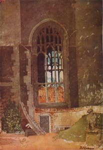 Fenster zwischen St. Andrews Hall und der niederländischen Kirche, Norwich, ca. 1908
