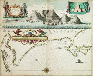 Eine Karte von Guinea, die die Küste vom Kap Verde bis zum Kap der Guten Hoffnung beschreibt