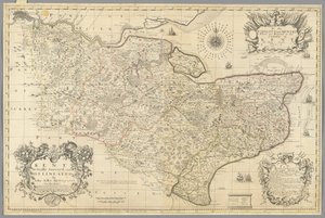 Kent, tatsächlich vermessen und dargestellt von John Seller, ca. 1680 von John Seller