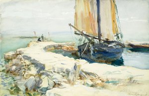 Über dem Gardasee von John Singer Sargent