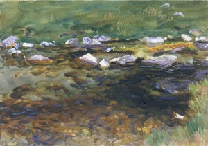 Bach und Wiese, ca. 1907 von John Singer Sargent