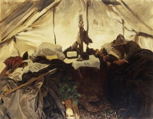 In einem Zelt in den kanadischen Rockies, 1916